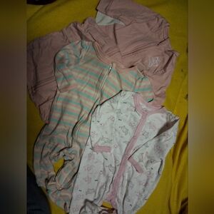 Pink and White Kids Pajamas Set